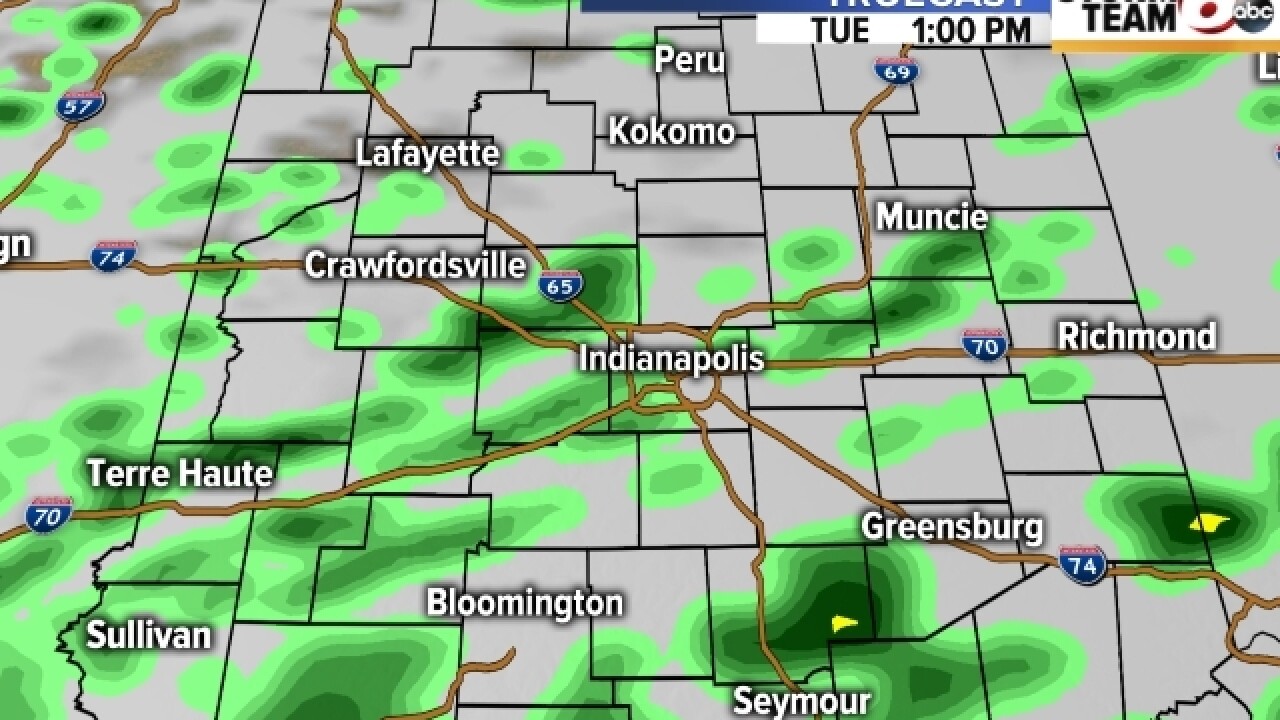 TIMELINE: Rain continues into Tuesday