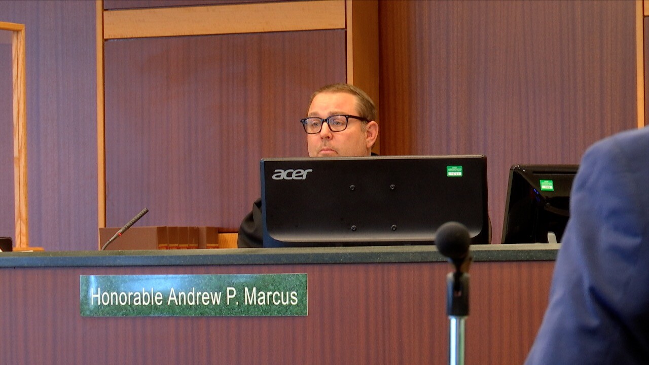 Judge Andrew P. Marcus in the courtroom on Monday.