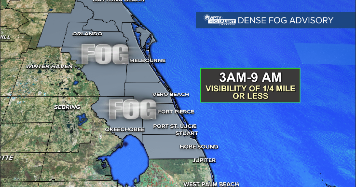 FORECAST: Dense Fog Advisory issued through Monday morning