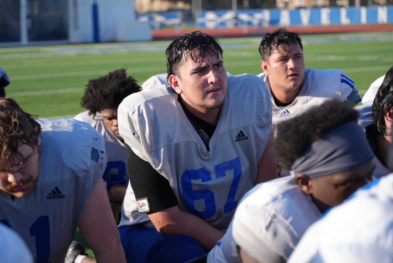 TAMUK redshirt freshman offensive lineman and Bishop grad Rylee Martinez