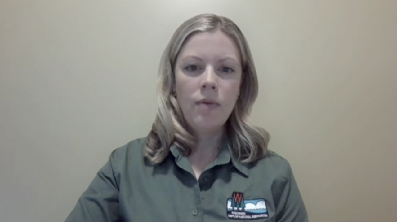 Erin Larson is a deer heard health specialist for the Wisconsin DNR