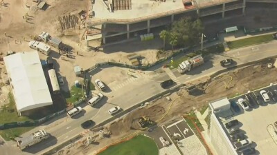 A construction worker was taken to the Delray Medical Center on Sept. 12, 2023, after a partial wall collapse in Boca Raton, according to fire rescue officials. 