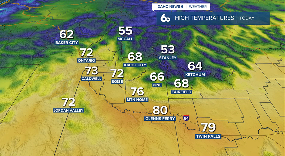 High Temperatures Today