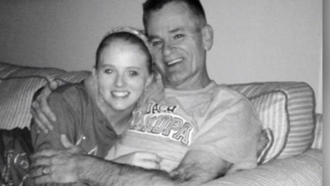 A woman gets a birthday card from her dad, five years after his death