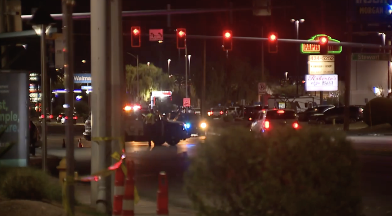 Roads closed near East Las Vegas after fatal crash kills pedestrian