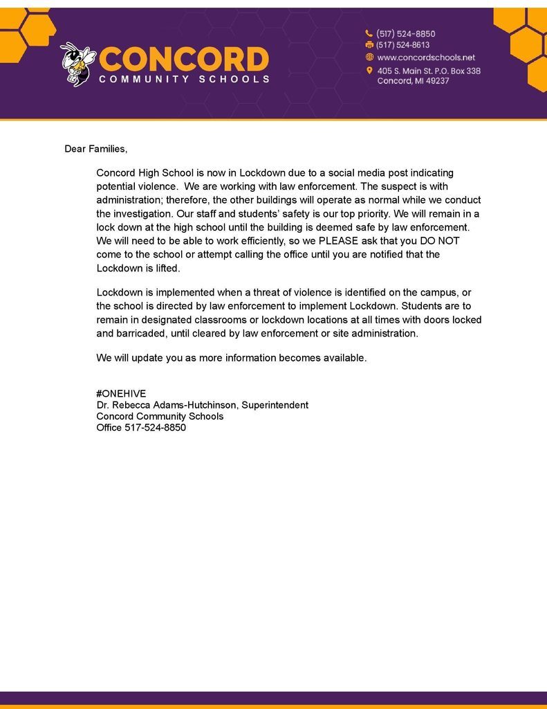 Concord high school post