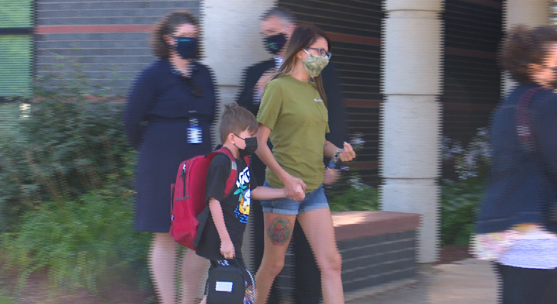 It was an exciting morning for Green Bay students, parents, and teachers as children walked through the doors for their first day of school on Wednesday.