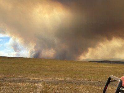 Wildfires burning in northwest Colorado.
