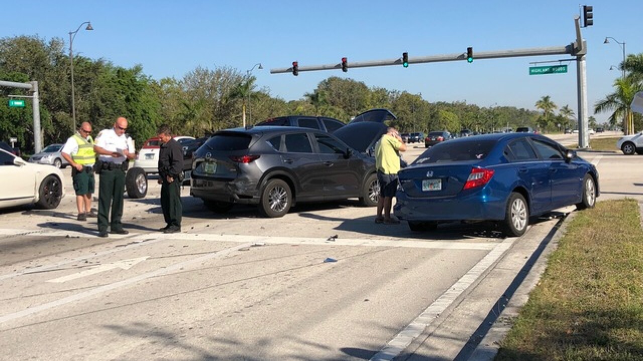 Several vehicles involved in Bonita crash