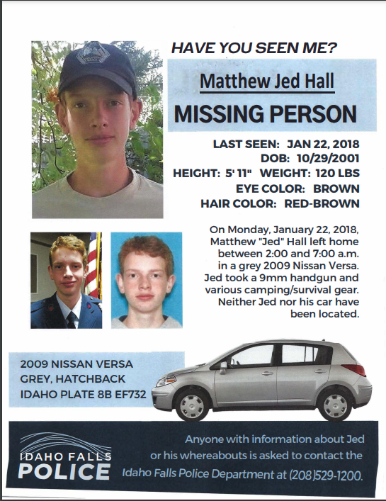 Matthew Jed Hall Missing Poster