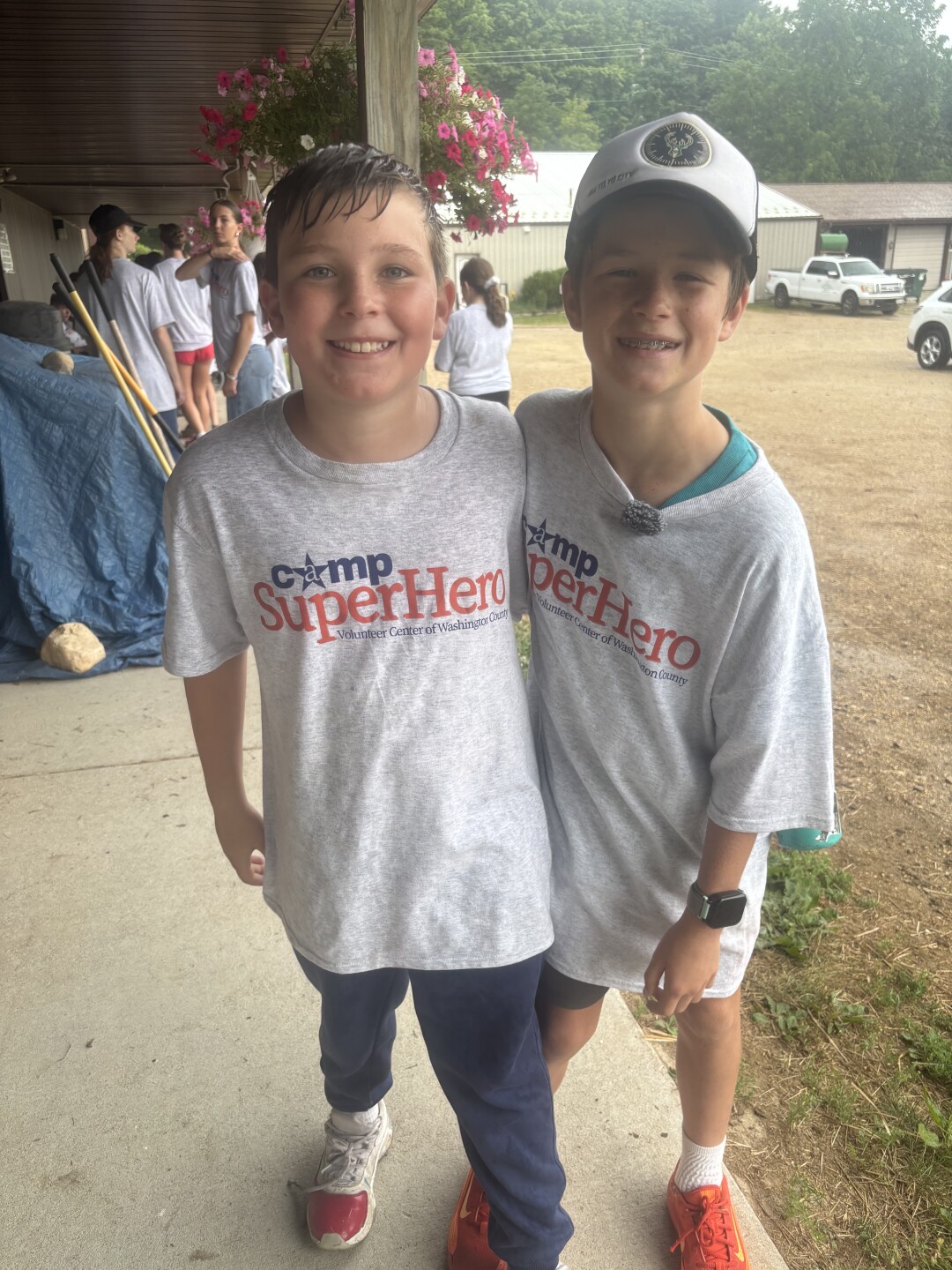 Cal Prafke and Jack O'Brien are Camp SuperHero campers