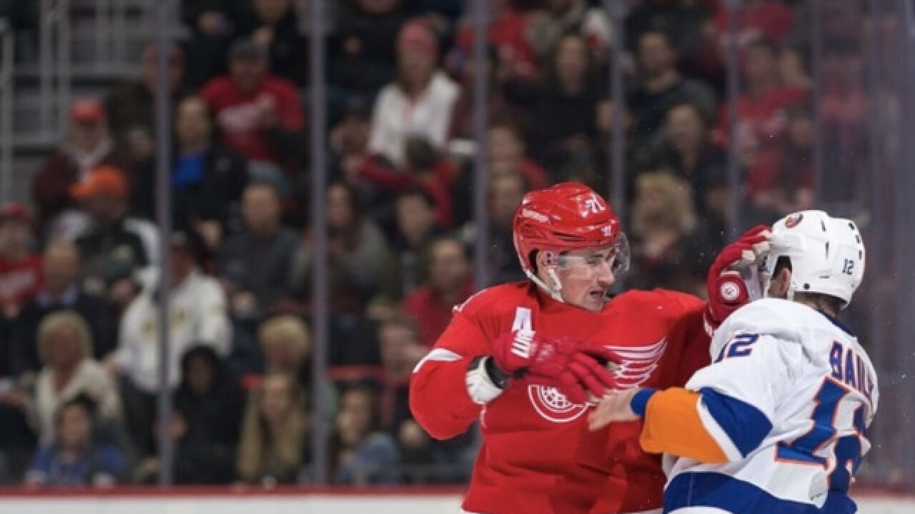 Larkin talks uptick in Red Wings fights