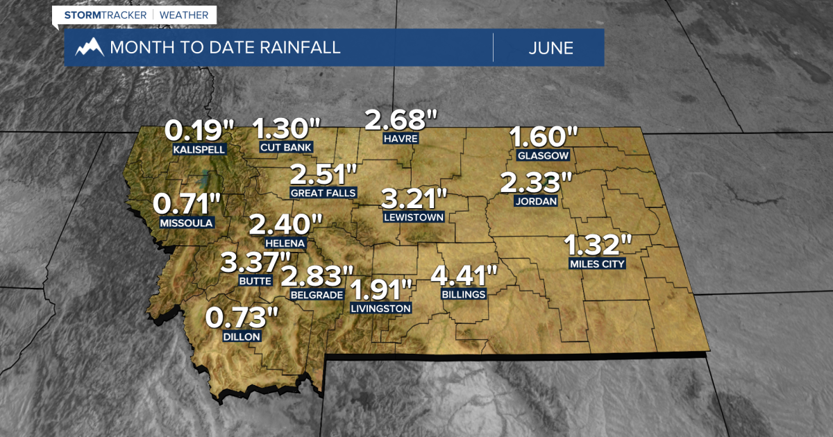 Showers and thunderstorms continue over SW Montana