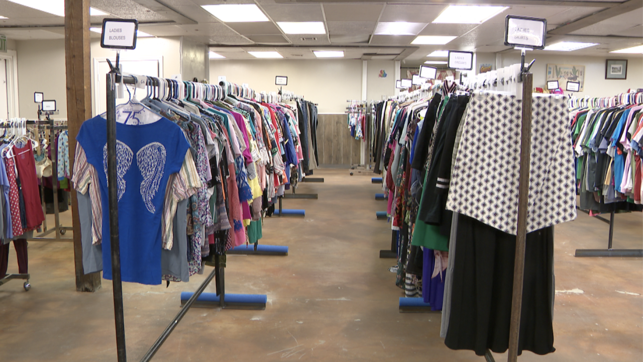 RACKS AT BLESSING CLOSET