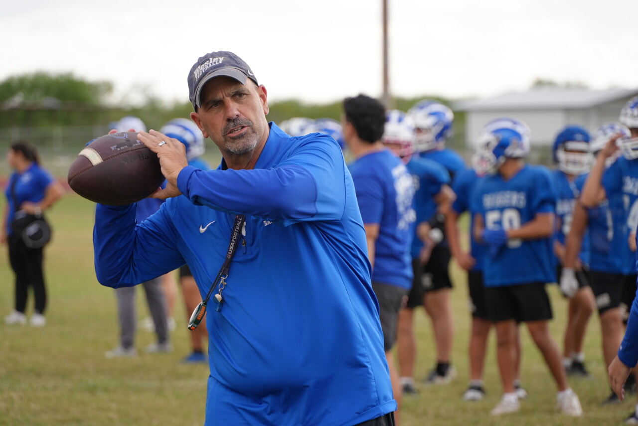 Ben Bolt football head coach Mark DelPercio