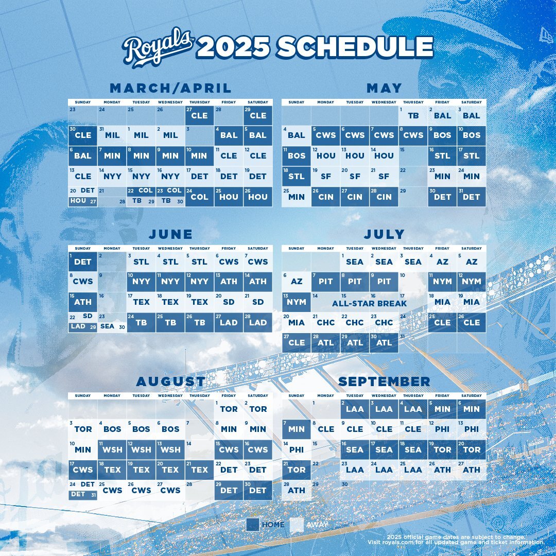 Kansas City Royals 2025 Schedule