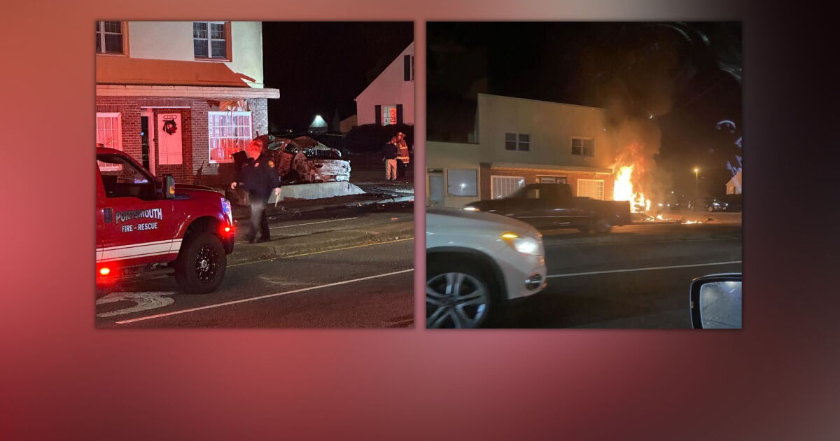 Driver killed after car crashes into Portsmouth business - Vimarsana News