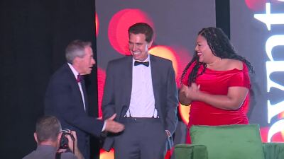 Denis Phillips and Larissa Scott