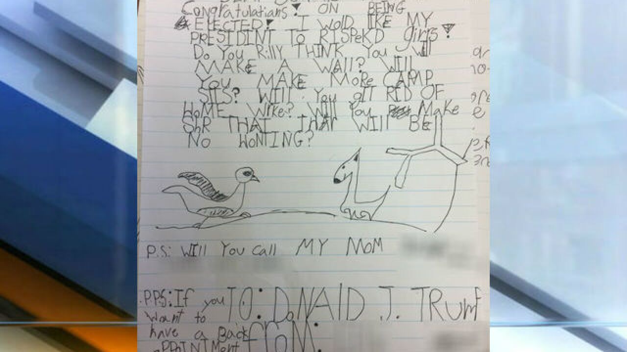 READ: 3rd- and 4th-graders write to Trump