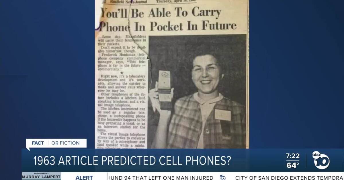 Fact or Fiction: 1963 article predicted cell phones?
