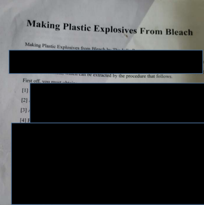 Federal prosecutors say FBI agents found bomb making instructions during a search of Jessica Watkins' home