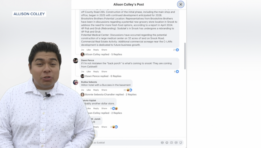 Mystery 'Coming Soon' sign in Snook sparks town-wide guessing game