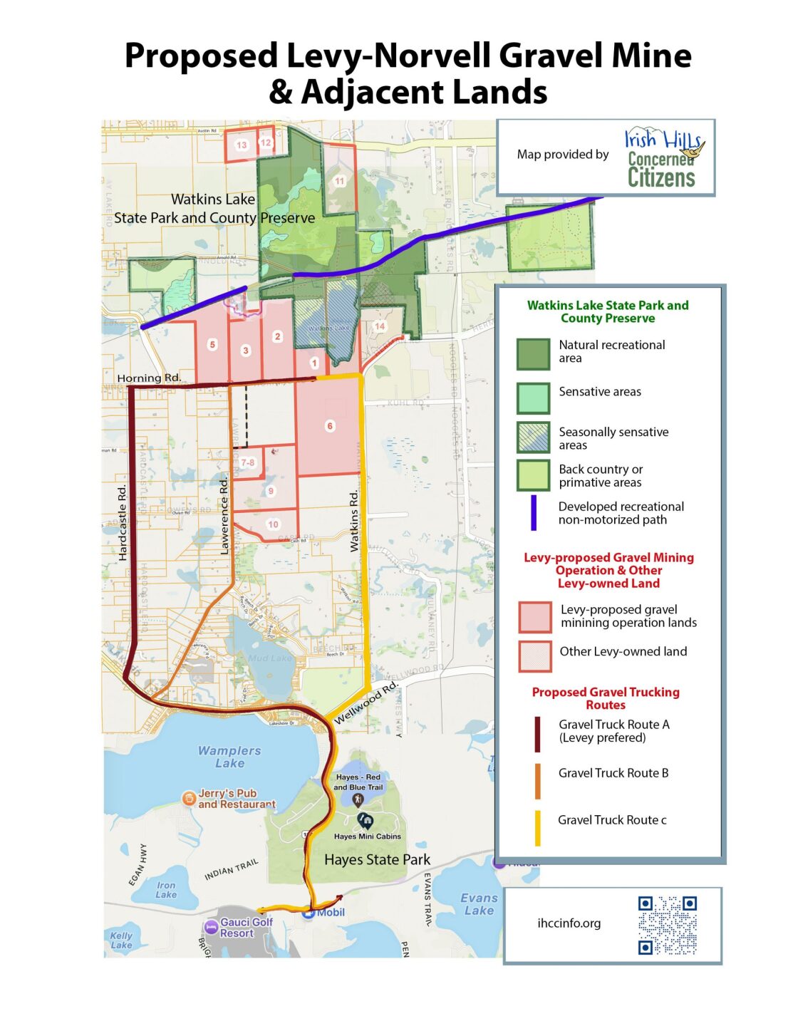 Proposed mine map