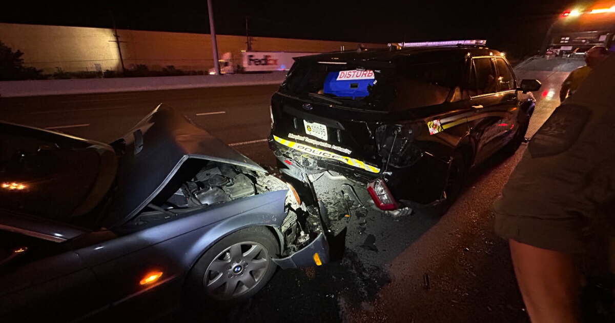 MDTA officer injured in overnight crash on I-95