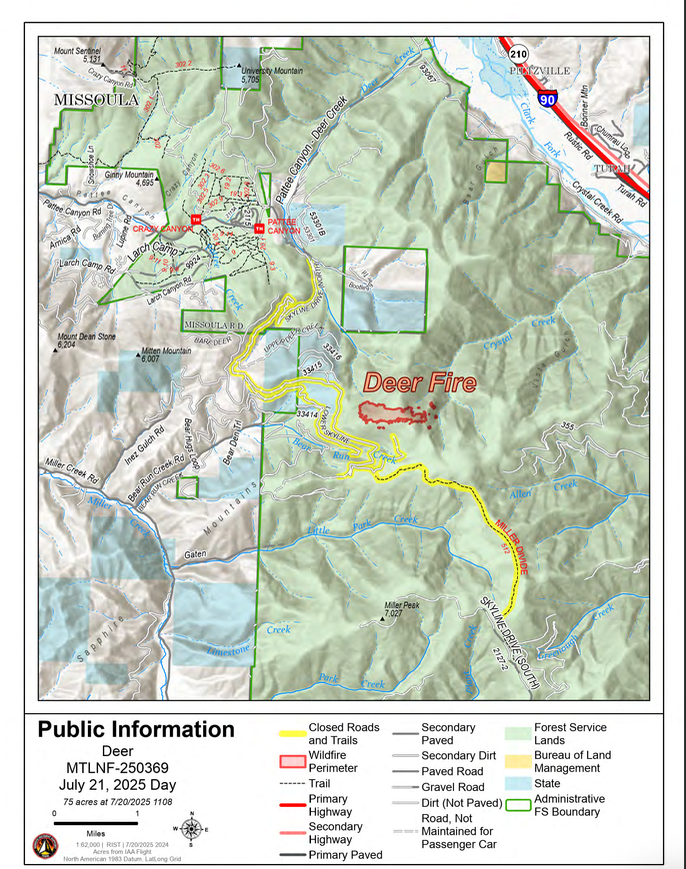 Deer Fire Map
