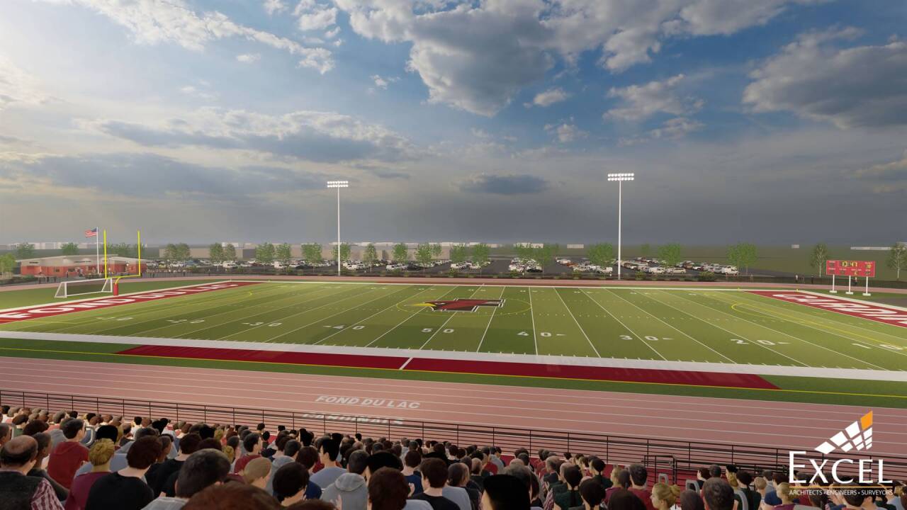 The new stadium will have turf fields