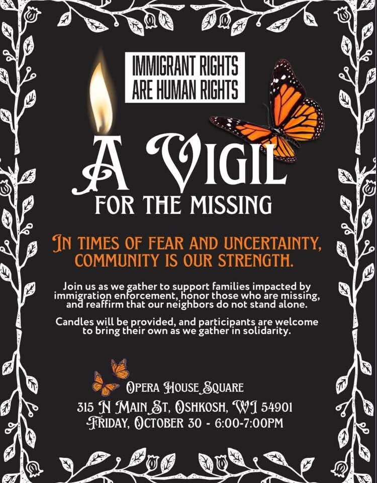 A vigil flier.