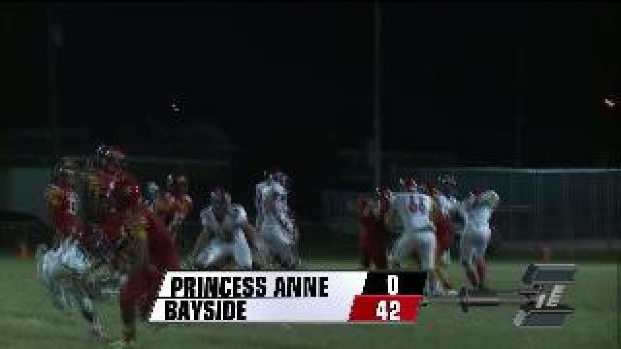 Bayside shuts out Princess Anne 42-0