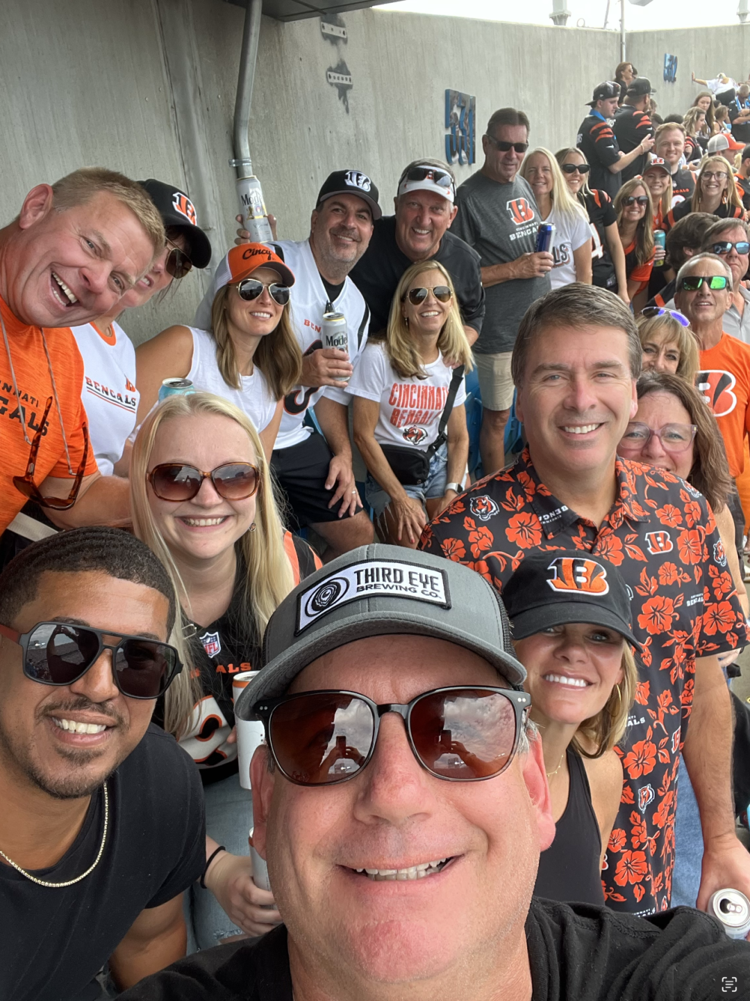 Joe Speed family at Bengals