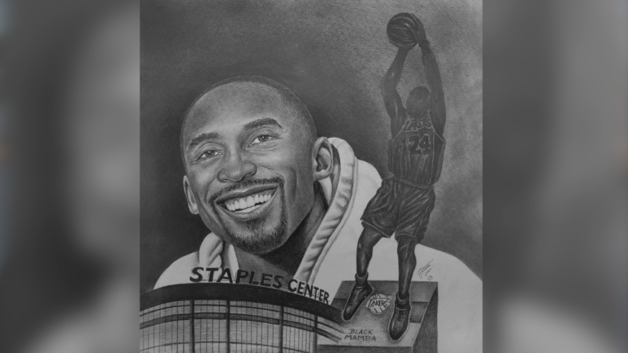 Pencilman Drawing of Kobe Bryant