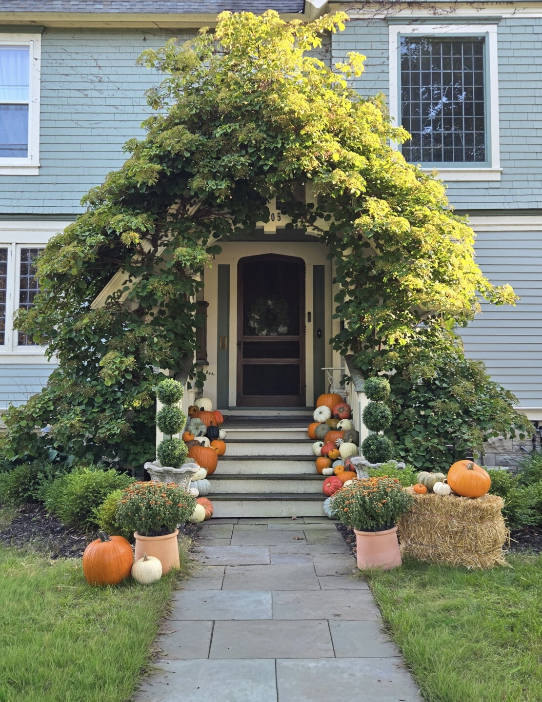 Porch styled by MKE Seasonal Collective