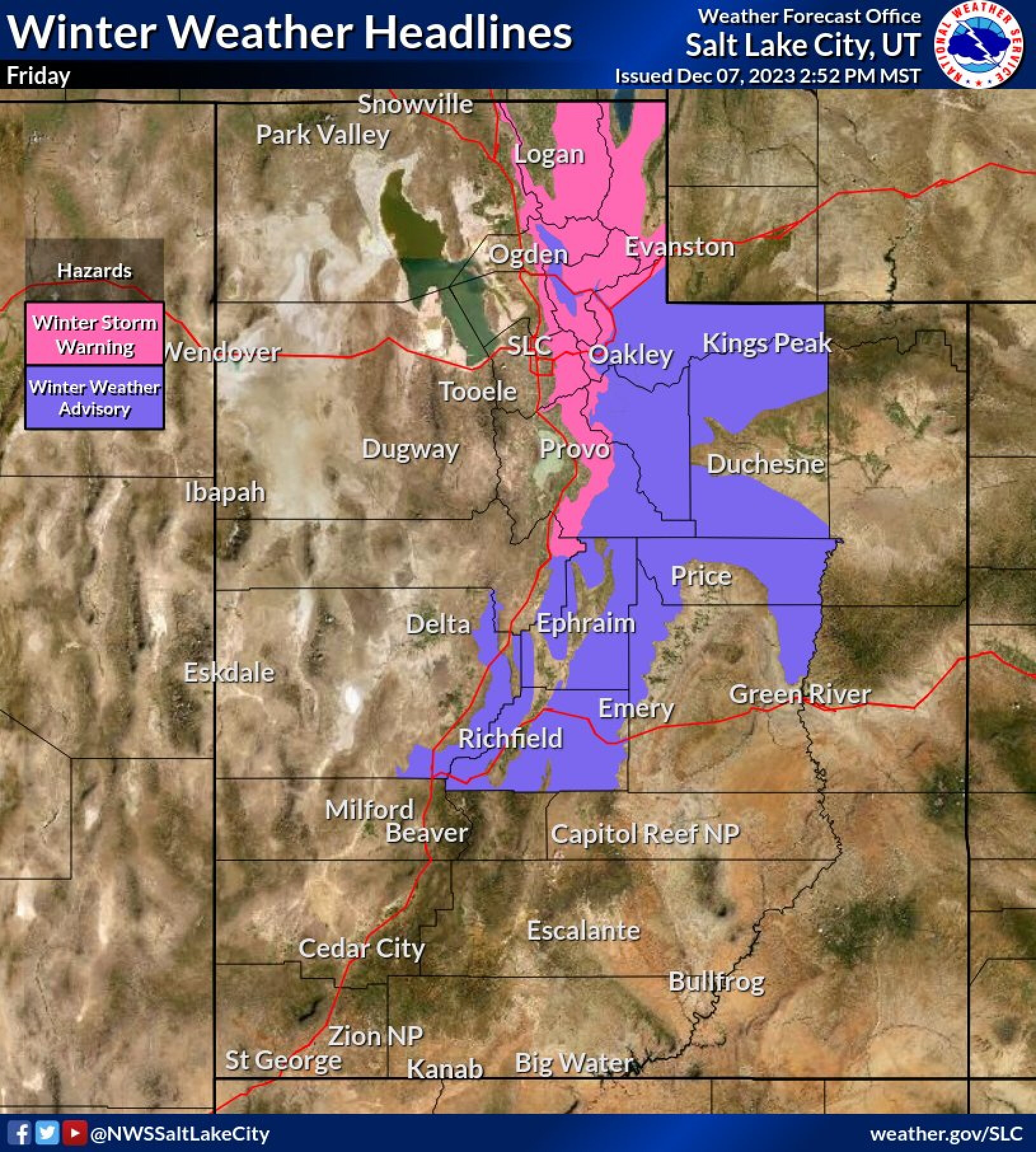 Warnings, advisories issued as winter storm drops temps, snow