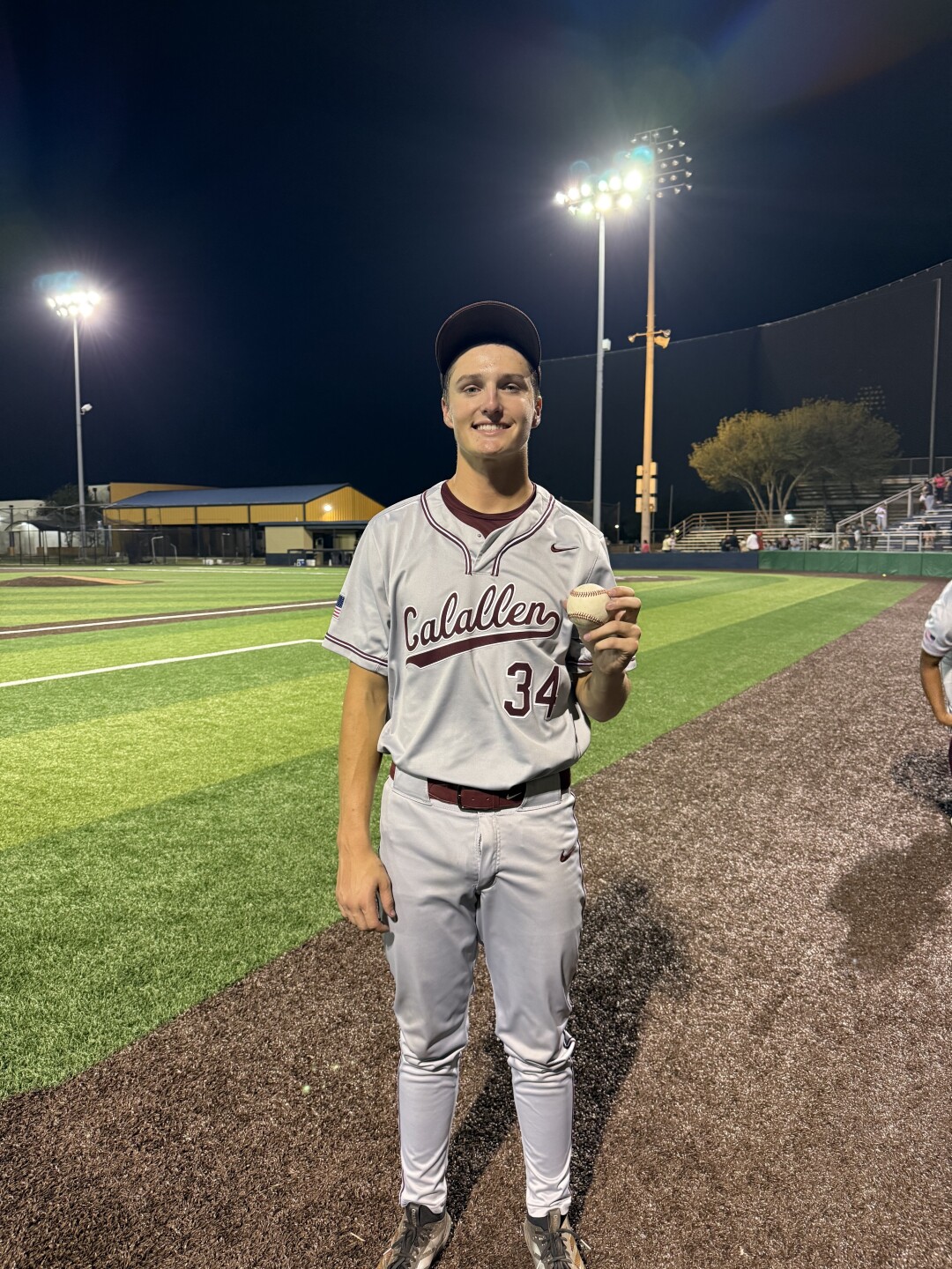 Calallen Wildcats senior pitcher Collier Carroll struck out all 15 batters he faced for a perfect game!