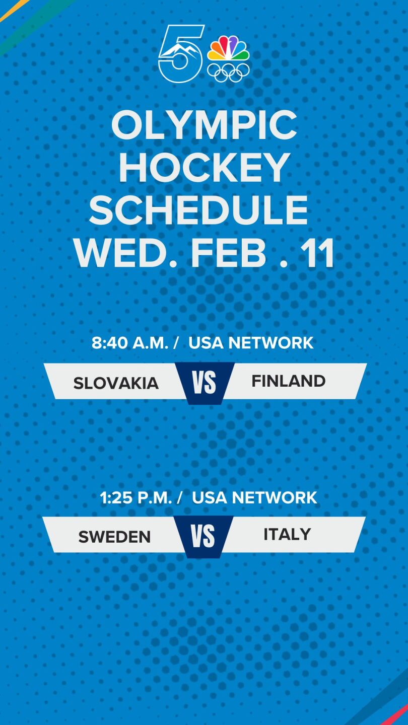 Feb 11 Olympic Schedule