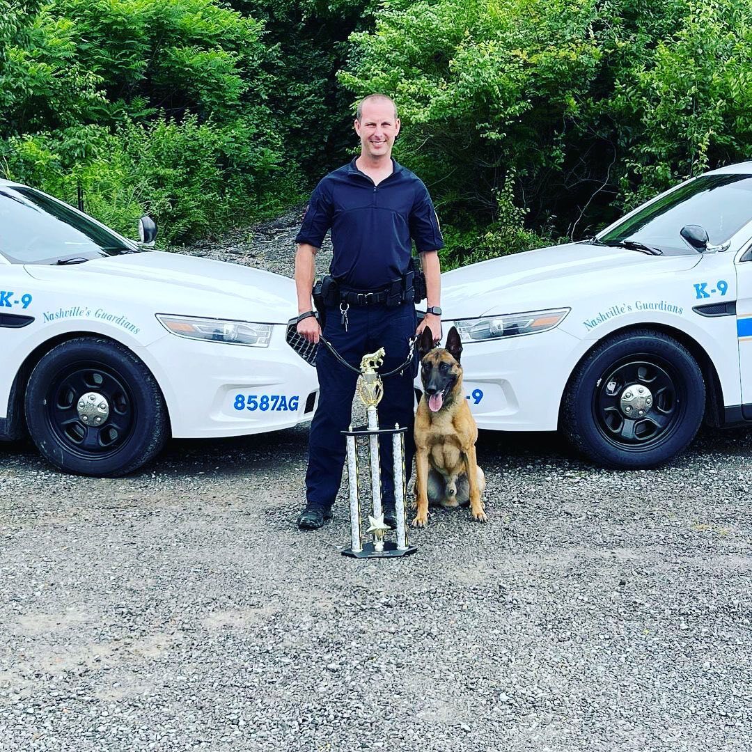 MNPD Officer Brian Manning with partner Maximus