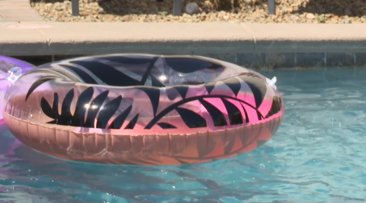 Pool, floatie, inner tube, Las Vegas summer