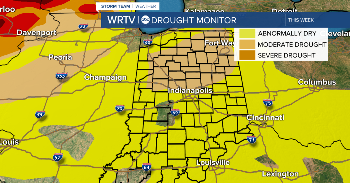 Moderate drought returns to central Indiana