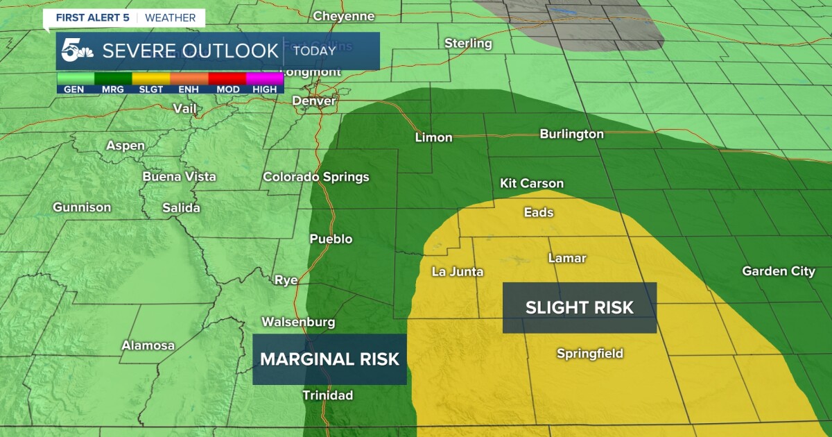 Isolated storms in southern Colorado Friday ahead of long-duration heat
