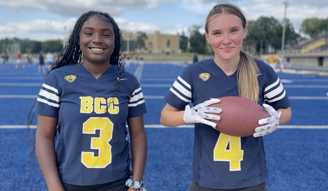 Battle Creek Central girls flag football