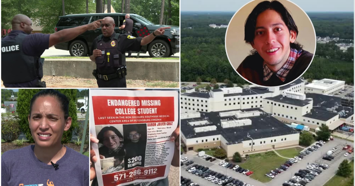 Missing Catholic University student Aaron Cruz last seen fleeing Petersburg hospital