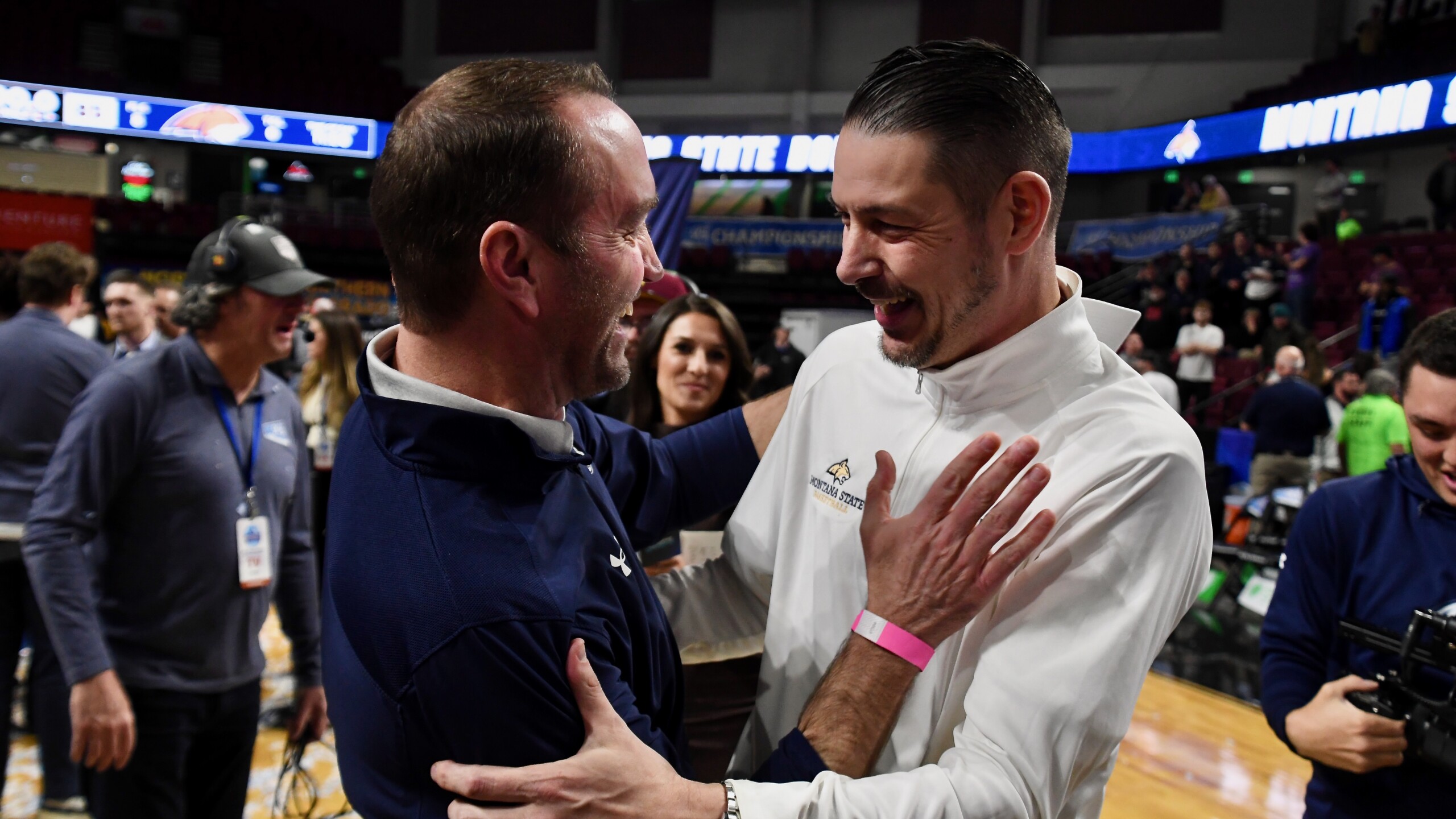 Montana State men's basketball celebration