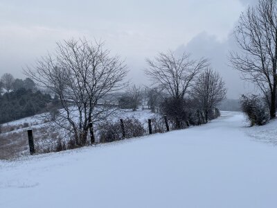 Overnight snowfall