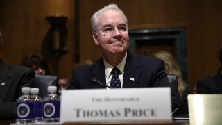 U.S. Rep. Tom Price (R-Georgia) at Health and Human Services secretary Senate confirmation hearing
