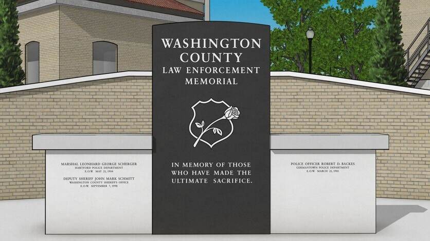 Washington County law enforcement honors fallen officers, plans permanent memorial