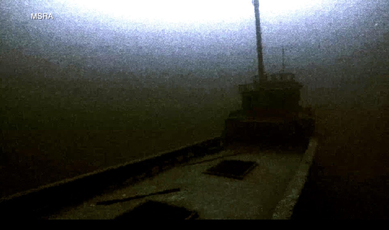Remains of the steam barge Milwaukee