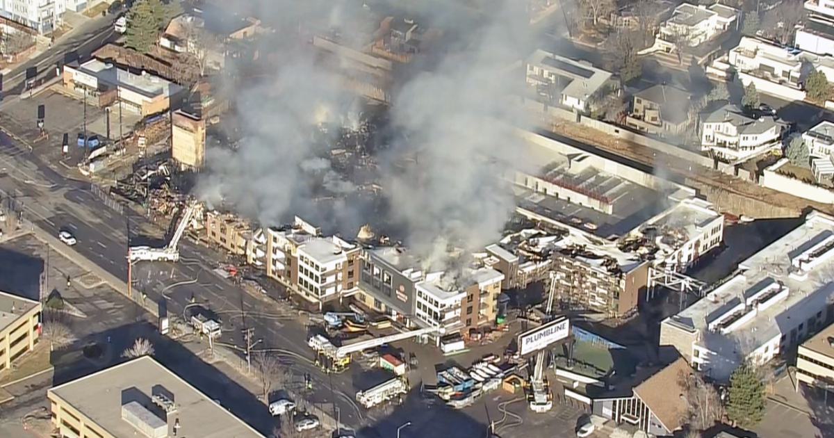 Massive apartment construction site fire in Denver burns into Saturday